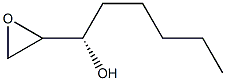 (1S)-1-(オキシラン-2-イル)-1-ヘキサノール 化学構造式