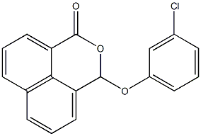 3-(3-Chlorophenoxy)-1H,3H-naphtho[1,8-cd]pyran-1-one Structure