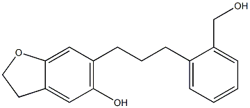 2,3-Dihydro-6-[3-(2-hydroxymethylphenyl)propyl]benzofuran-5-ol