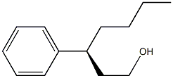 [S,(+)]-3-Phenyl-1-heptanol,,结构式