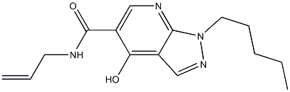 1-Pentyl-4-hydroxy-N-(2-propenyl)-1H-pyrazolo[3,4-b]pyridine-5-carboxamide