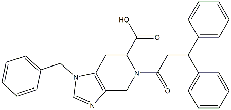 1-Benzyl-4,5,6,7-tetrahydro-5-(3,3-diphenylpropanoyl)-1H-imidazo[4,5-c]pyridine-6-carboxylic acid|