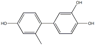 2'-Methyl-1,1'-biphenyl-3,4,4'-triol Structure