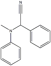 フェニル(N-メチルアニリノ)アセトニトリル 化学構造式