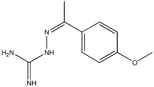 2-Amidino-1-[1-(4-methoxyphenyl)ethylidene]hydrazine,,结构式