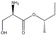 (S)-2-Amino-3-hydroxypropanoic acid (R)-1-methylpropyl ester 结构式