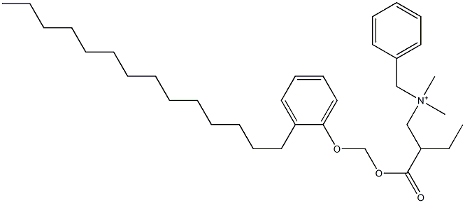 N,N-Dimethyl-N-benzyl-N-[2-[[(2-tetradecylphenyloxy)methyl]oxycarbonyl]butyl]aminium|