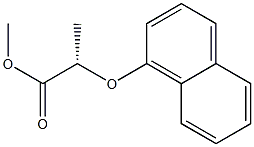 [S,(+)]-2-(1-Naphtyloxy)propionic acid methyl ester Structure