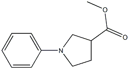 1-Phenylpyrrolidine-3-carboxylic acid methyl ester Struktur