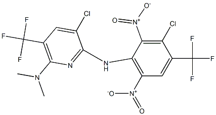  3-Chloro-6-dimethylamino-5-trifluoromethyl-N-(3-chloro-4-trifluoromethyl-2,6-dinitrophenyl)pyridin-2-amine