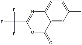 2-Trifluoromethyl-6-methyl-4H-3,1-benzoxazin-4-one Structure