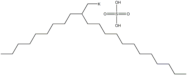 Sulfuric acid 2-nonyltetradecyl=potassium salt