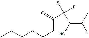 4,4-Difluoro-3-hydroxy-2-methyl-5-undecanone,,结构式