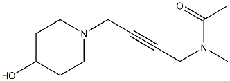 N-Methyl-N-[4-[4-hydroxy-1-piperidinyl]-2-butynyl]acetamide Structure