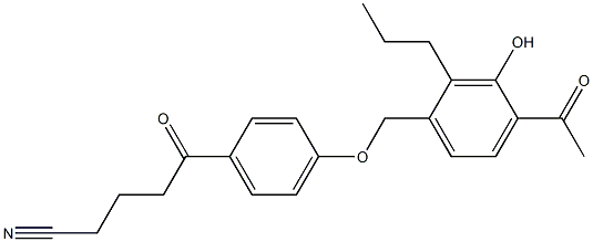  5-[4-(4-Acetyl-3-hydroxy-2-propylbenzyloxy)phenyl]-5-oxopentanenitrile