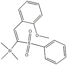 [2-(2-Methoxyphenyl)-1-phenylsulfonylethenyl]trimethylsilane Struktur