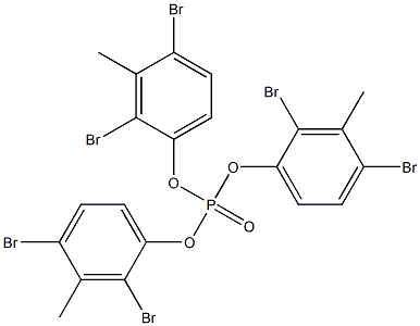 Phosphoric acid tris(2,4-dibromo-3-methylphenyl) ester Structure