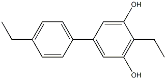 5-(4-Ethylphenyl)-2-ethylbenzene-1,3-diol Structure