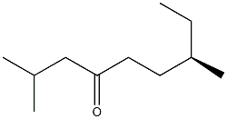 [R,(-)]-2,7-Dimethylnonane-4-one Struktur