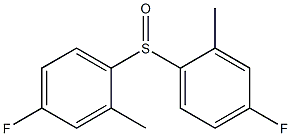 Bis[4-fluoro-2-methylphenyl] sulfoxide Struktur