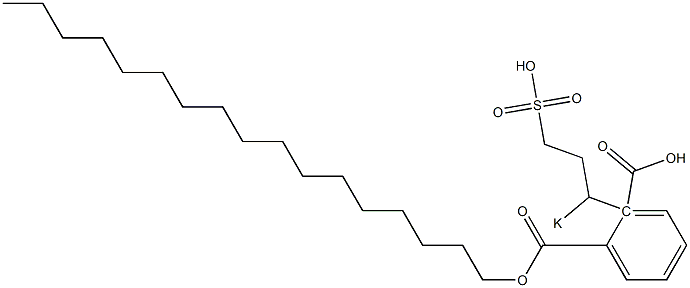 Phthalic acid 1-heptadecyl 2-(1-potassiosulfopropyl) ester Structure