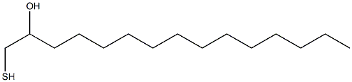 1-Mercapto-2-pentadecanol Structure