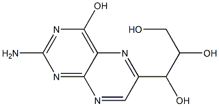 1-(2-Amino-4-hydroxypteridin-6-yl)-1,2,3-propanetriol 结构式