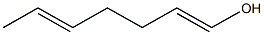 1,5-Heptadien-1-ol Structure