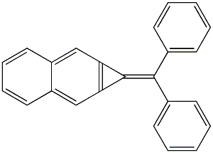 1-Benzhydrylidene-1H-cyclopropa[b]naphthalene 结构式