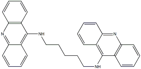 N,N'-Pentamethylenebis(9-acridinamine) Structure