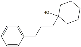 1-(3-Phenylpropyl)cyclohexanol,,结构式