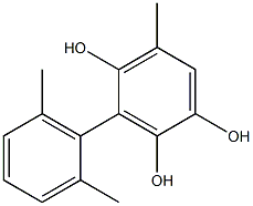  5-Methyl-3-(2,6-dimethylphenyl)benzene-1,2,4-triol