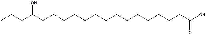 16-ヒドロキシノナデカン酸 化学構造式