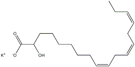 2-ヒドロキシリノール酸カリウム 化学構造式