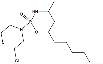 Tetrahydro-2-[bis(2-chloroethyl)amino]-6-hexyl-4-methyl-2H-1,3,2-oxazaphosphorine 2-oxide|