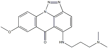  5-[3-Dimethylaminopropylamino]-8-methoxy-6H-[1,2,3]triazolo[4,5,1-de]acridin-6-one