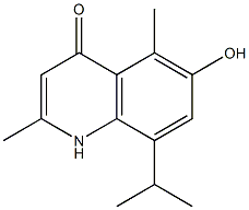 8-Isopropyl-6-hydroxy-2,5-dimethylquinolin-4(1H)-one Structure