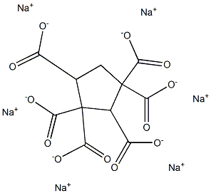 1,1,2,3,3,4-Cyclopentanehexacarboxylic acid hexasodium salt,,结构式
