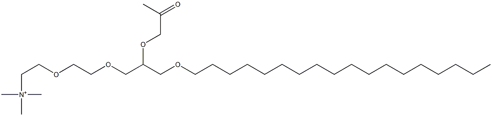 N-[2-[2-(3-Octadecyloxy-2-(2-oxopropoxy)propoxy)ethoxy]ethyl]-N,N,N-trimethylaminium Structure