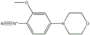 2-Methoxy-4-morpholinobenzenediazonium Structure