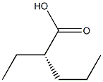 [S,(+)]-2-エチル吉草酸 化学構造式