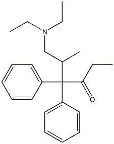 6-(Diethylamino)-4,4-diphenyl-5-methyl-3-hexanone Structure