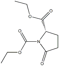 1-(Ethoxycarbonyl)-L-pyroglutamic acid ethyl ester 结构式