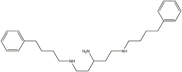 N,N''-Bis(4-phenylbutyl)pentane-1,3,5-triamine Structure