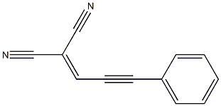 (3-Phenyl-2-propyn-1-ylidene)malononitrile Structure