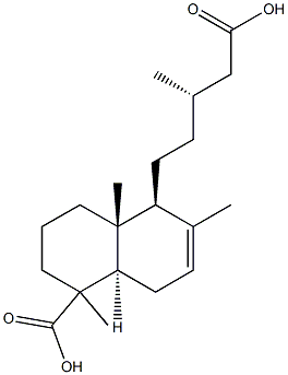 Labd-7-ene-15,18-dioic acid,,结构式