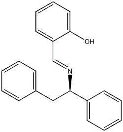 (+)-o-[N-[(R)-1,2-Diphenylethyl]formimidoyl]phenol,,结构式