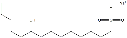 9-Hydroxytetradecane-1-sulfonic acid sodium salt 结构式