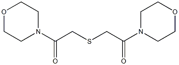 4,4'-[Thiobis(1-oxoethane-2,1-diyl)]bismorpholine Structure