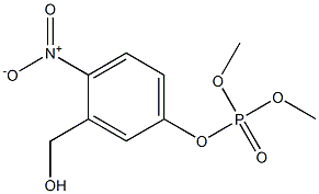 Phosphoric acid dimethyl 3-(hydroxymethyl)-4-nitrophenyl ester Structure